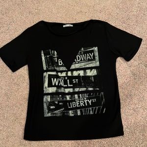 Black New York tee shirt